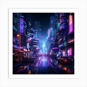 Futuristic City 38 Art Print