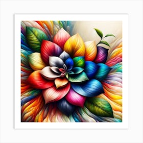 Colorful Flower 1 Art Print