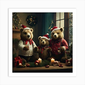 Teddy Bears 10 Art Print