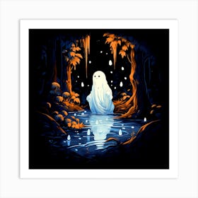 Ghost In The Woods 2 Art Print