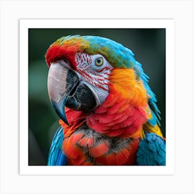 Colorful Parrot 33 Art Print