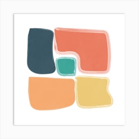 Abstract Shape Square Art Print