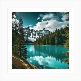 Lake Banff Art Print