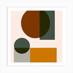 Circled And Squared Art Print