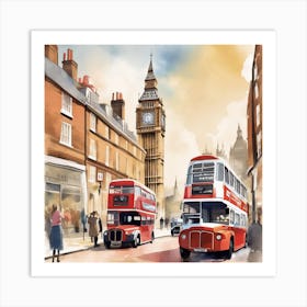 An Illustration Of England London Art Print