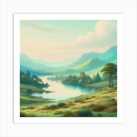 Landscape Painting 12 Art Print