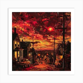 Sunset City 2 Art Print