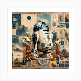 Star Wars R2d2,A Droid's Dream: A Fragmentary Vision of Rebellion and Belonging Art Print