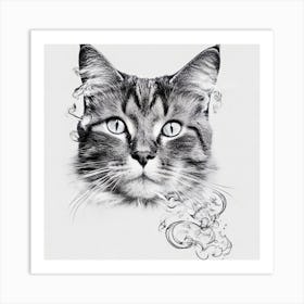 Cat Portrait Art Print