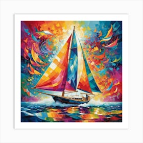 Sailboat 4 Art Print