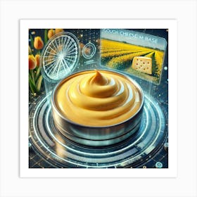 Gouda Cheese Cream Base Scifi Art Print