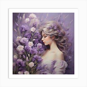 Lavender flower Art Print