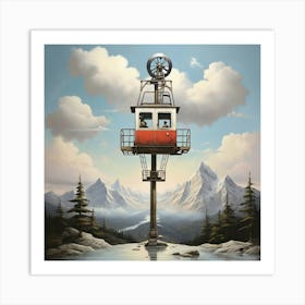 Mountain Lift Art Print 3 Art Print