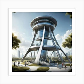 Futurist Tower Art Print