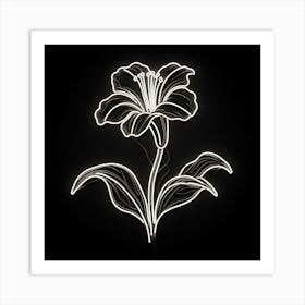 White Flower Art Print