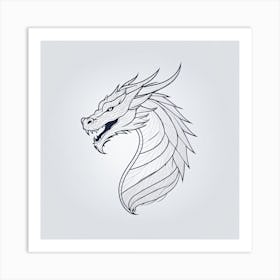 Dragon Head Art Print