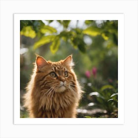 Portrait Of A Cat Art Print