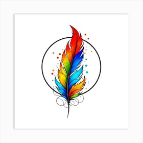 Feather Feather Feather 30 Art Print