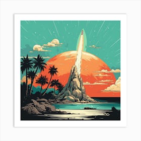 Rocket Art Print