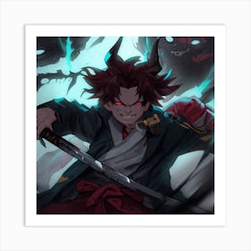 Samurai Swordsman Art Print