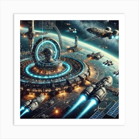 Orbital Refueling Hub Art Print