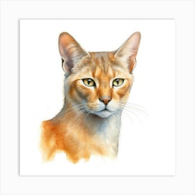 Chausie Cat Portrait 3 Art Print