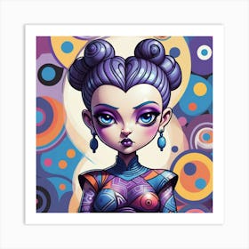 Nebula Girl Art Print