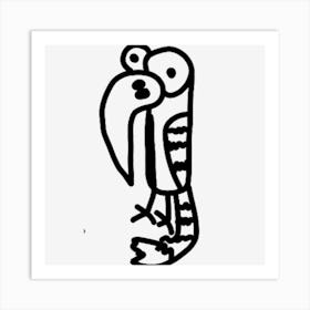 Big Eyed Parrot Art Print