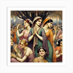 Ladies Of India Art Print