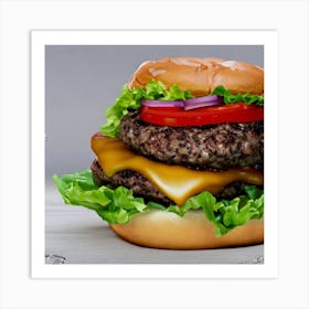 Burger 4 Art Print