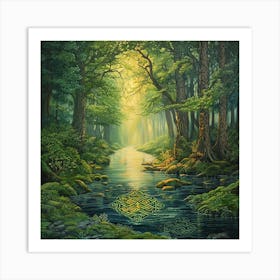 Celtic Forest 1 Art Print