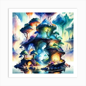 Fairytale Island 1 Art Print