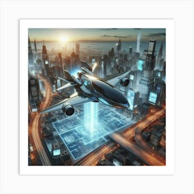 Futuristic Cityscape 7 Art Print