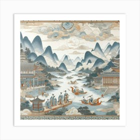 Chinese Landscape 3 Art Print