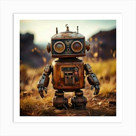 Firefly Rusty Toy Robot In A Desolate Wasteland 44034 (3) Art Print