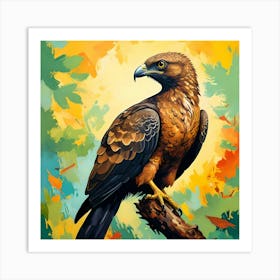 CRESTED HONEY BUZZARD 1 Art Print