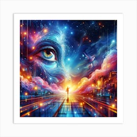 Futuristic Art 1 Art Print