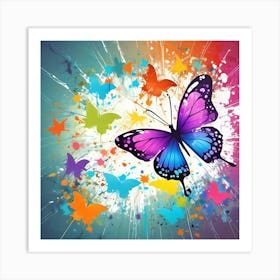 Colorful Butterfly 71 Art Print