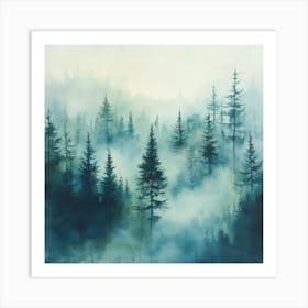 Forest Mist Art Print