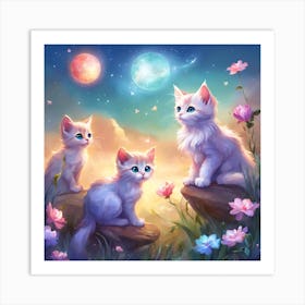 Cute Kittens Art Print