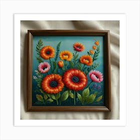 Ukrainian Flower Painting 1 Art Print