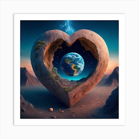Heart Of The Earth Art Print