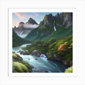 Landscape Painting 1 Art Print