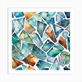 Watercolor Seamless Pattern Art Print