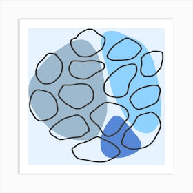 Blue Circle Art Print