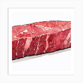 Piece Of Steak Art Print