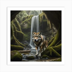 Wolf In The Forest Art Print