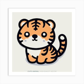 Cute Tiger 13 Art Print