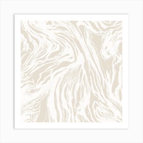 Marble Nude Square Art Print