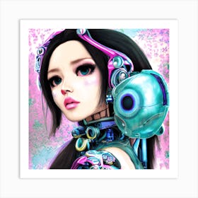 Robot Girl 7 Art Print